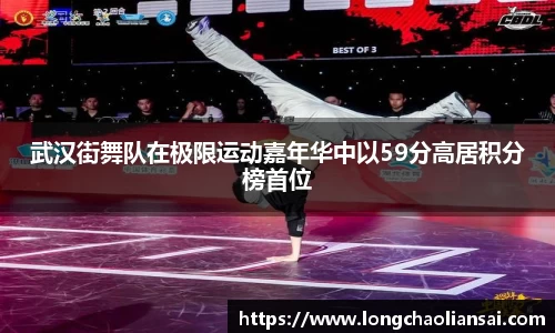 武汉街舞队在极限运动嘉年华中以59分高居积分榜首位